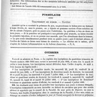 0819 - Page 815 - Thèses présentées et soutenues devant la Faculté de médecine et de pharmacie de Lyon pendant l'année scolaire 1891-92 / Formulaire. Traitement du Bubon. - Cordier / Courrier. Faculté de médecine de Paris