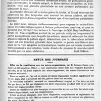 0827 - Page 823 - La phtisie aiguë [Paul Chéron] / Revue des journaux. Effet de la ventilation sur les micro-organismes, par M. Richard-Shens. (Annuaire de thérapeutique, 1892) / Le pental, nouvel anesthésique, par M. Holloender (Annuaire de thérapeutique, 1892)