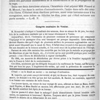 0870 - Page 866 - Bulletin / Congrès sanitaire de Venise / Feuilleton. Causerie