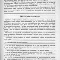0871 - Page 867 - Bulletin. Congrès sanitaire de Venise / Revue des cliniques. Syphilis et paralysie générale, par M. le Docteur F. Raymond / Feuilleton. Causerie