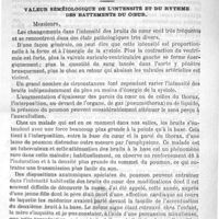 0013 - Page 13 - Sommaire / Hôpital de la Charité. - M. le Professeur Potain. Valeur séméiologique de l'intensité et du rythme des battements du coeur