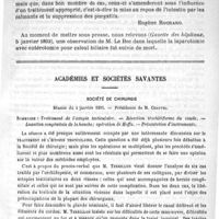 0033 - Page 33 - De l'intervention chirurgicale dans l'occlusion intestinale par calculs biliaires [Eugène Rochard] / Académies et sociétés savantes. Société de chirurgie. Séance du 4 janvier 1893