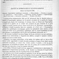 0077 - Page 77 - Académies et sociétés savantes. Société médicale des hôpitaux. Séance du 13 janvier / Société de dermatologie et de syphiligraphie. Séance du 12 janvier 1893
