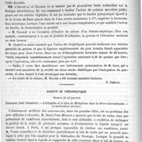 0080 - Page 80 - Académies et sociétés savantes. Société de biologie. Séance du 14 janvier 1893 / Société de thérapeutique. Séance du 11 janvier