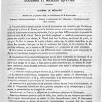 0089 - Page 89 - Hôpital Saint-Louis : M. Richelot. Sur le traitement des fibromes utérins par l'hystérectomie vaginale / Académies et sociétés savantes. Académie de médecine. Séance du 17 janvier 1893