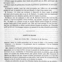0186 - Page 186 - Académies et sociétés savantes. Société médicale des hôpitaux. Séance du 3 février / Société de biologie. Séance du 4 février 1893