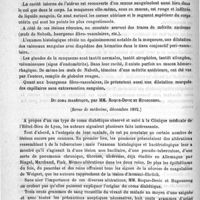 0188 - Page 188 - Revue de la presse française. Médecine. La congestion utérine dans les maladies du coeur, par M. le Professeur Cornil. (Journal des connaissances médicales, 5 janvier 1893) / Du coma diabétique, par MM. Roque-Devic et Hugouneng. (Revue de médecine, décembre 1892)