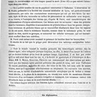 0211 - Page 211 - Revue des journaux de Province. Sommaire : Sur un cas d'obstruction artérielle, au cours d'une fièvre typhoïde, chez un enfant. - Contusion musculaire. - Les alcooliques devant la variole. - Méningo-encéphalite d'origine grippale. - Hémorrhagies utérines chez les femmes âgées / Du diplomètre et de l'application de cet appareil pour définir la nature et le degré des paralysies oculaires, par le Dr Galezowski