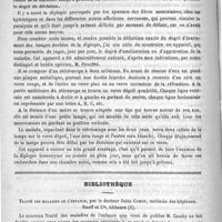0212 - Page 212 - Du diplomètre et de l'application de cet appareil pour définir la nature et le degré des paralysies oculaires, par le Dr Galezowski / Bibliothèque. Traité des maladies de l'enfance, par le Docteur Jules Comby... Rueff et Compagnie...