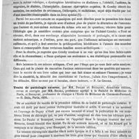 0213 - Page 213 - Bibliothèque. Traité des maladies de l'enfance, par le Docteur Jules Comby... Rueff et Compagnie.. [P. Le Gendre] / Traité de pathologie externe, par MM. Poulet et Bousquet, deuxième édition, revue et corrigée par MM. Ricard..., et Bousquet... - O. Doin, Paris, 1893