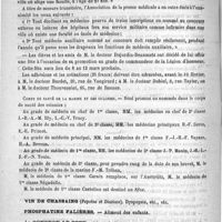 0216 - Page 216 - Courrier. Concours public pour la nomination à deux places de chirurgien du bureau central / Corps de santé de la marine et des colonies
