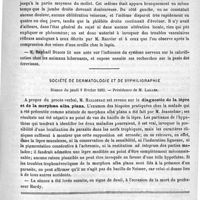 0227 - Page 227 - Académies et sociétés savantes. Société de biologie. Séance du 11 février 1893 / Société de dermatologie et de syphiligraphie. Séance du jeudi 9 février 1893 / Courrier. Congrès français de chirurgie