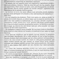 0233 - Page 233 - Hygiène. Un cas de troubles graves survenus dans l'évolution dentaire, chez un malade atteint de malformation congénitale du maxillaire supérieur, par le Dr Eug. Regnauld...