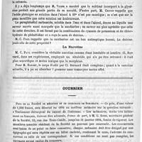 0239 - Page 239 - Académies et sociétés savantes. Société de thérapeutique. Séance du 8 février 1893 / Courrier. Prix de la Société de médecine et de chirurgie de Bordeaux