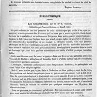 0287 - Page 287 - Académies et sociétés savantes. Société de chirurgie. Séance du 22 février 1893 / Bibliothèque. Les hémorrhoïdes, par le Dr E. Ozenne. Bibliothèque Charcot-Debove. - Rueff, 1893 / Courrier
