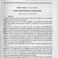 0289 - Page 289 - Sommaire / Hôpital Necker. - M. le Dr Rendu. Lèpre anesthésique systématisée. Leçon revue par M. le Professeur
