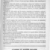 0293 - Page 293 - Hôpital Necker. - M. le Dr Rendu. Lèpre anesthésique systématisée. Leçon revue par M. le Professeur / Académies et sociétés savantes. Société médicale des hôpitaux. Séance du 24 février