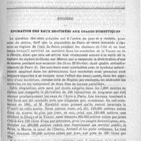 0301 - Page 301 - Sommaire / Hygiène. Épuration des eaux destinées aux usages domestiques