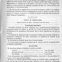 0311 - Page 311 - Académies et sociétés savantes. Académie de médecine. Séance du 28 février 1893 / Société de thérapeutique. Séance du 22 février 1893