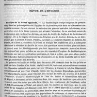 0339 - Page 339 - Bulletin. L'assistance médicale gratuite dans les campagnes / Revue de l'hygiène. Bacilles de la fièvre typhoïde
