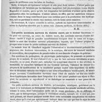 0359 - Page 359 - Revue de la presse française. Médecine. Traitement des hydropisies cardiaques, par le Professeur Lépine (Semaine médicale, 15 février 1893) / Les petits accidents nerveux du diabète sucré, par le Docteur Chauffard (Semaine médicale, 15 février 1893) / Courrier