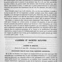 0378 - Page 378 - Exothyropexie. (Luxation supra-claviculaire du goitre. - Exposition méthodique de la tumeur au dehors entre les lèvres de la plaie) / Académies et sociétés savantes. Académie de médecine. Séance du 14 mars 1893