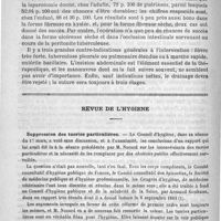 0410 - Page 410 - Résultats éloignés de la laparotomie dans la péritonite tuberculeuse / Revue de l'hygiène. Suppression des tueries particulières