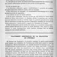 0438 - Page 438 - La variole chez les tuberculeux, par H. Richardière... / Traitement chirurgical de la dilatation de l'estomac (Progrès médical, 16 juillet 1892 ; Archives provinciales de chirurgie, 1er janvier 1893)
