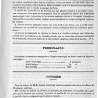 0443 - Page 443 - Académies et sociétés savantes. Société de biologie. Séance du 25 mars 1893 / Formulaire / Courrier