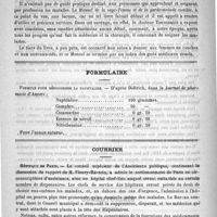 0480 - Page 480 - Bibliothèque. Détermination pratique de la réfraction oculaire par la kératoscopie ou skiascopie. - Application à l'examen des conscrits, par le Docteur Billot... A la Société d'éditions scientifiques, à Paris... / Manuel de la sage-femme et de la garde-malade, par le Docteur L. Touvenaint. - (L. Bataille et Compagnie..., Paris)... / Formulaire. Formule pour désodoriser la naphtaline / Courrier. Hôpitaux de Paris