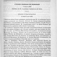 0481 - Page 481 - Sommaire / Congrès français de chirurgie. 7e session (1893). Séance d'inauguration. Le lundi 3 avril 1893