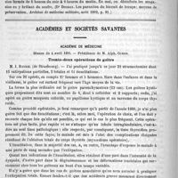 0490 - Page 490 - Revue de l'hygiène. Les parasites du biscuit de troupe (Archives de médecine militaire, août 1892, p. 81) / Académies et sociétés savantes. Académie de médecine. Séance du 4 avril 1893