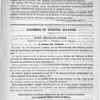 0513 - Page 513 - Congrès français de chirurgie. Séance du vendredi 7 avril 1893 (La suite au prochain numéro) / Académies et sociétés savantes. Société médicale des hôpitaux. Séance du 7 avril 1893