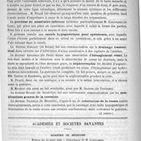 0526 - Page 526 - Congrès français de chirurgie. Suite de la discussion sur les tumeurs fibreuses (A suivre) / Académies et sociétés savantes. Académie de médecine. Séance du 11 avril 1893