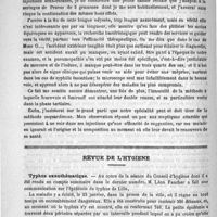 0568 - Page 568 - Diagnostic et traitement de la syphilis pulmonaire, par le Docteur Louis Jullien... / Revue de l'hygiène. Typhus exanthématique