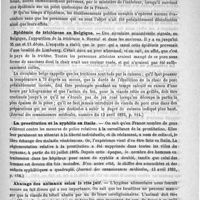0569 - Page 569 - Revue de l'hygiène. Typhus exanthématique / Epidémie de trichinose en Belgique (Journal des connaissances médicales, numéro du 13 avril 1893, p. 114) / La prostitution et la syphilis en Italie (Journal des connaissances médicales, numéro du 13 avril 1893, p. 114) / Abatage des animaux selon le rite juif (Le Temps, supplément du 28 mars 1895)