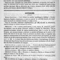0576 - Page 576 - Formulaire. Pommade sulfonée / Courrier. Hôpital Saint-Louis / Nécrologie [M. Lallemand / Brun (de Châtillon-sur-Indre) / Courregelongue (de Bazas) / Evesque (de Granvilliers) / Gras (de Landerneau) / Levasseur (de Rouen) / M.-H. Bonnet] / Corps de santé de la marine et des colonies
