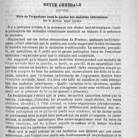 0577 - Page 577 - Sommaire / Revue générale. Rôle de l'organisme dans la genèse des maladies infectieuses, par le Docteur René Appert