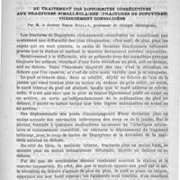 0589 - Page 589 - Sommaire / Du traitement des difformités consécutives aux fractures bimalléolaires (fractures de Dupuytren) vicieusement consolidées, par M. le Docteur Simon Duplay...
