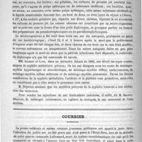 0598 - Page 598 - Académies et sociétés savantes. Société de biologie. Séance du 22 avril 1893 / Courrier / Hôpital Laennec