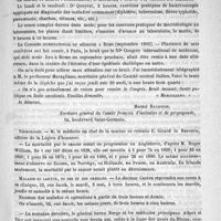 0599 - Page 599 - Courrier. Hôpital Laennec / Le congrès international de médecine à Rome (septembre 1893) / Nécrologie [E. Girard la Barcerie] / Maladie du larynx, du nez et des oreilles