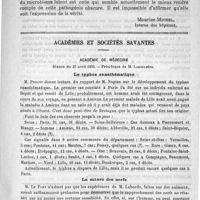 0609 - Page 609 - Rhumatisme articulaire aigu réveillé par un traumatisme [Maurice Michel] / Académies et sociétés savantes. Académie de médecine. Séance du 25 avril 1893