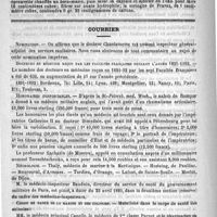 0612 - Page 612 - Formulaire. Formule de caféine pour injections sous-cutanées / Courrier. Nomination / Docteurs en médecine reçus par les facultés françaises pendant l'année 1891-1892 / Honoraires confortables / Nécrologie [Thaly / Hosteing (de Paulliac) / Mouronval (d'Avesnes) / Tardieu (d'Orange) / Lafont (de Sainte-Soulle) / Morlot (de Dijon)] / Corps de santé de la marine et des colonies