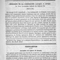 0613 - Page 613 - Sommaire / Étiologie de la coqueluche (contagion et contage). Par Henri Richardière... (Suite et fin) / Feuilleton. Souvenirs du typhus du Ruisan