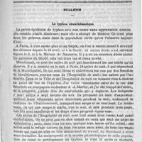 0625 - Page 625 - Sommaire / Bulletin. Le typhus exanthématique