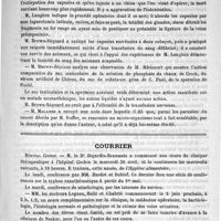 0635 - Page 635 - Académies et sociétés savantes. Société de biologie. Séance du 29 avril 1893 / Courrier. Hôpital Cochin / Excursion sur la méditerranée à l'occasion du Congrès international de médecine de Rome