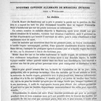 0654 - Page 654 - Revue générale. La tachycardie essentielle paroxystique / Douzième Congrès allemand de médecine interne tenu à Wiesbaden. Le choléra