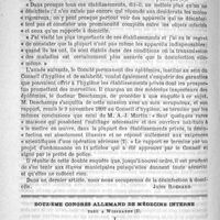 0664 - Page 664 - Hygiène. La désinfection sanitaire (suite) [Jules Rochard] / Douzième Congrès allemand de médecine interne tenu à Wiesbaden. I. Des névroses traumatiques