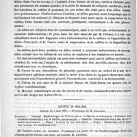 0670 - Page 670 - Académies et sociétés savantes. Société médicale des hôpitaux. Séance du 5 mai 1893 / Société de biologie. Séance du 6 mai 1893