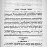 0673 - Page 673 - Sommaire / Revue de thérapeutique. Les causes d'insuccès de la digitale / Feuilleton. Quo non ascendam... !